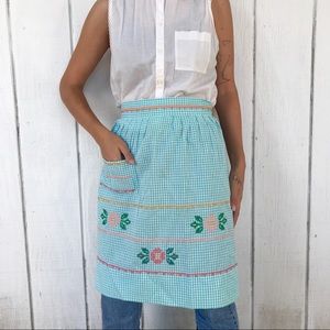 vintage gingham apron